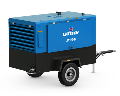 柳州富達國二柴驅(qū)式移動空壓機